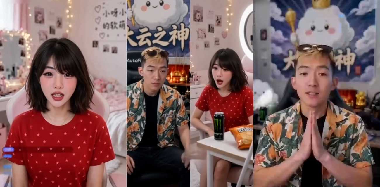 AI短剧抖音网红刘大炮奶露拖真实改编短剧 线上嘴炮线下车震疯狂打炮